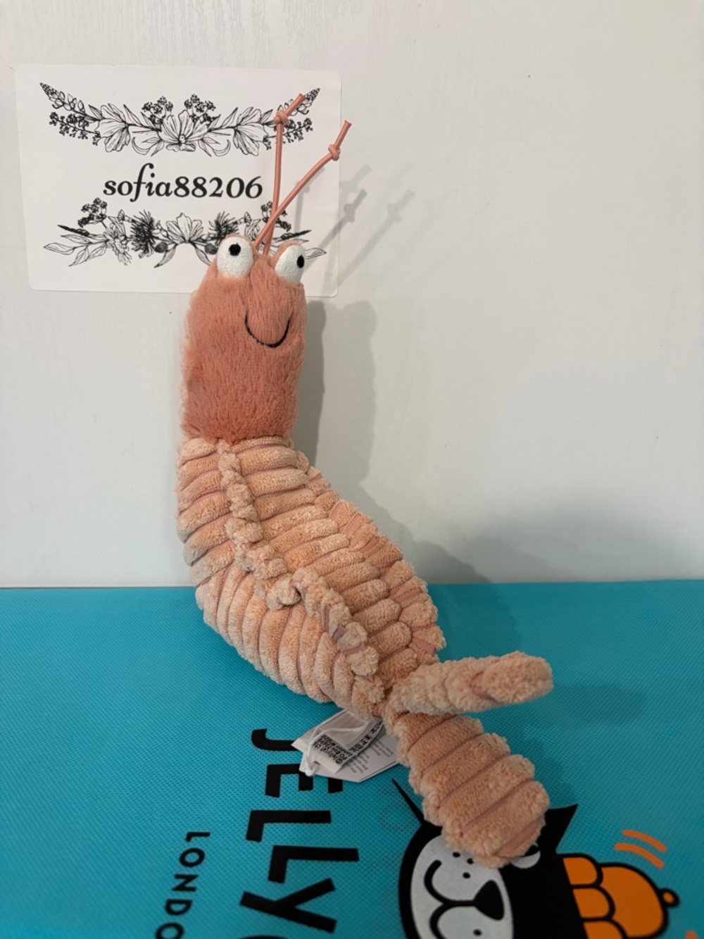 AUTHENTIC‼️ NWT Jellycat Sheldon shrimp ocean plush - FAST SHIPPING!